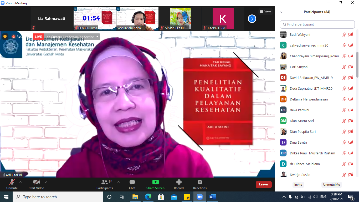 Bedah Buku #5 Tahap 2 “Tak Kenal Maka Tak Sayang: Penelitian Kualitatif ...